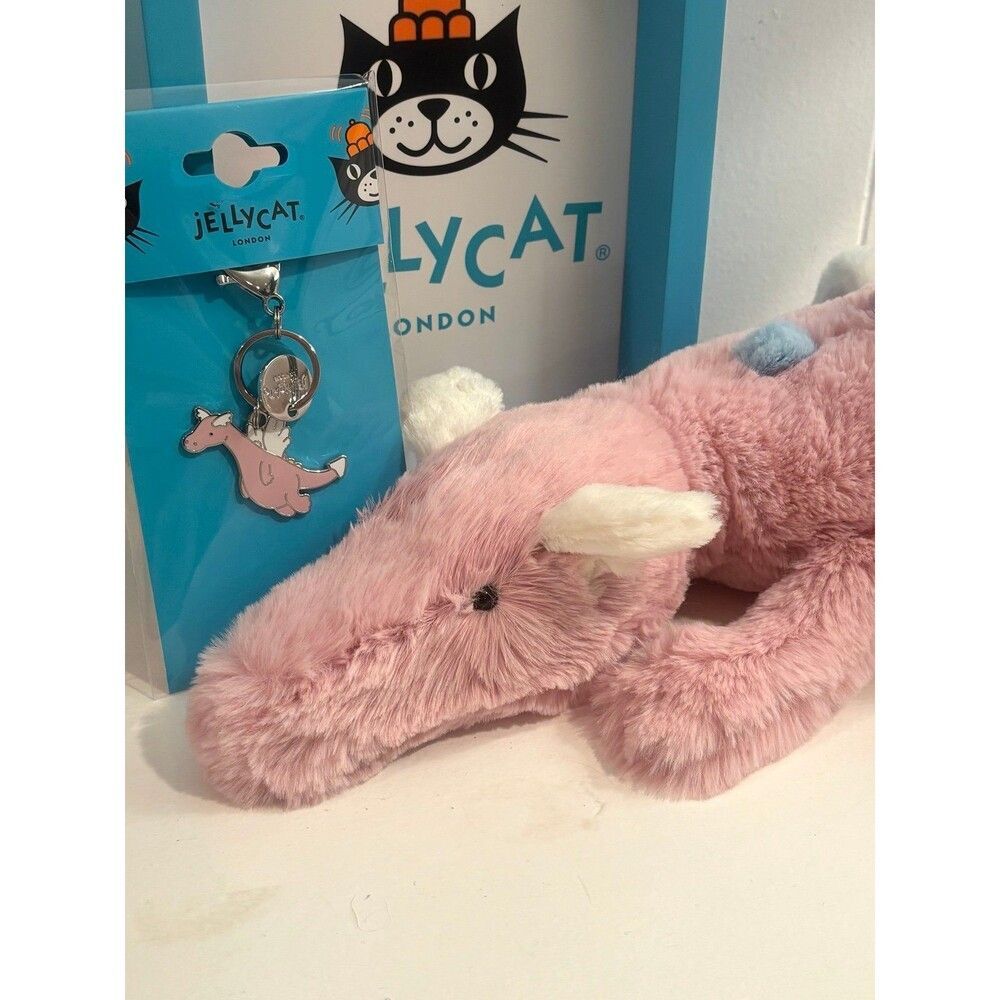 Jellycat Duskrise Dragon Purkks Exclusive with Keychain
